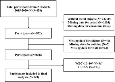 Association between oxidative balance score and serum cobalt level in population with metal implants: a cross-sectional study from NHANES 2015–2020